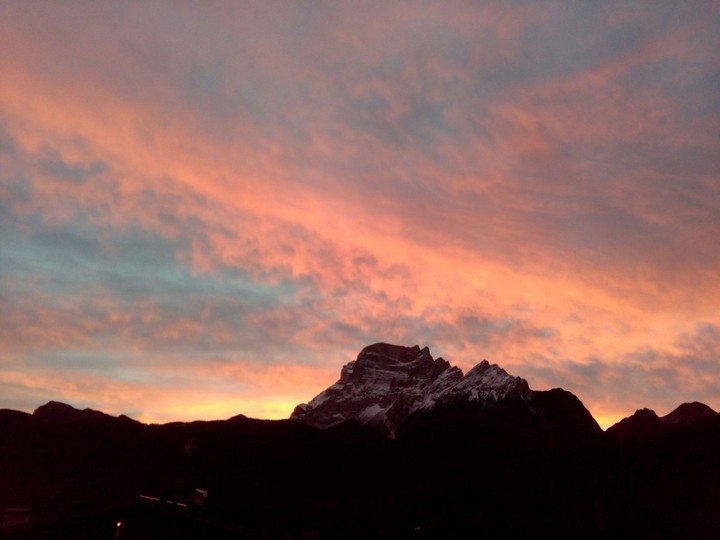 sunset in Mountain
