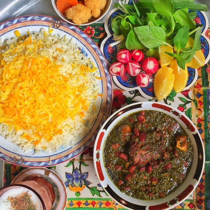 Iranian Dishes (Ghormeh Sabzi)