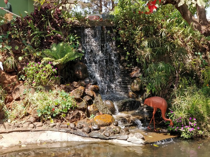 miniature waterfall