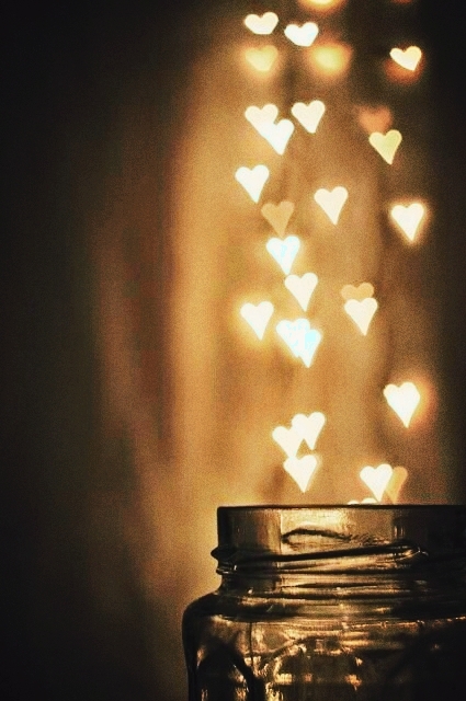 Little hearts from a jar