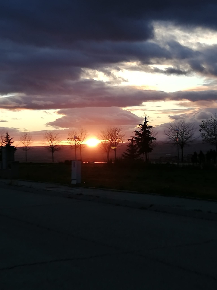 bonito atardecer