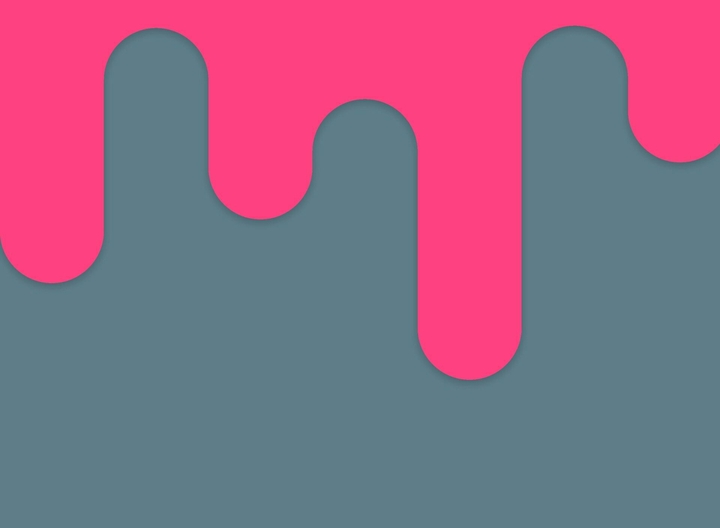 Pink on blue grey