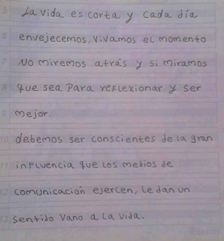 La vida pasa,aprovecha cada momento