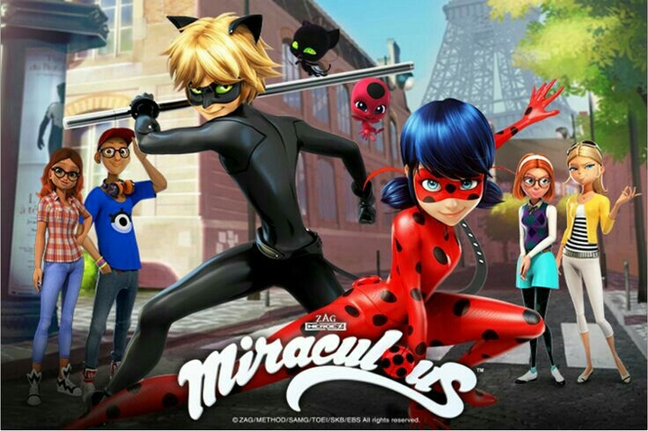 Miraculous ladybug and cat noir