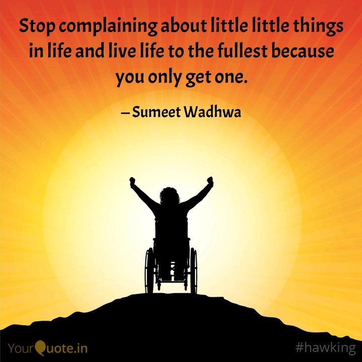 Stop Complaining