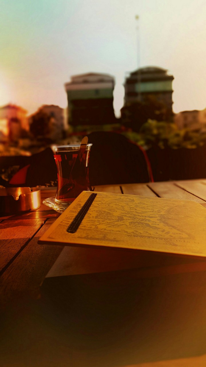 tea and book