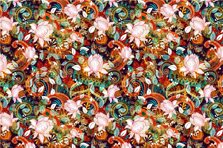 paisley floral pattern