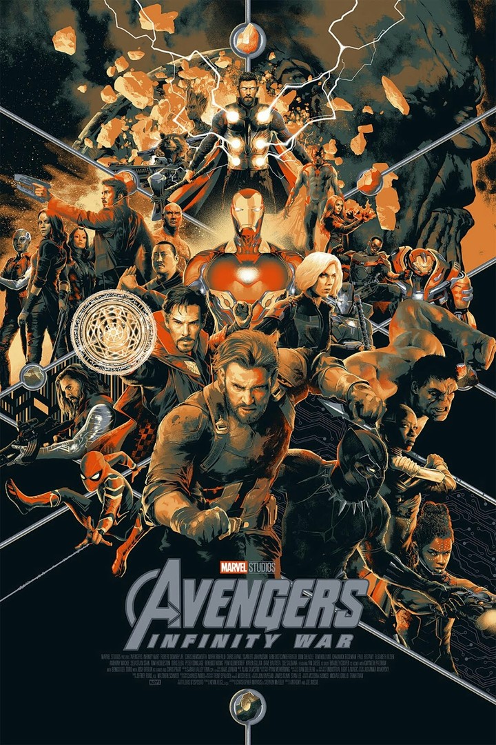 Avengers Infinity War 4 Poster from Mondo Comi-con