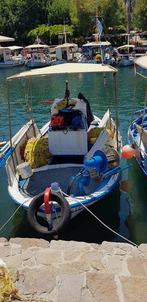 Colorful fishing boat