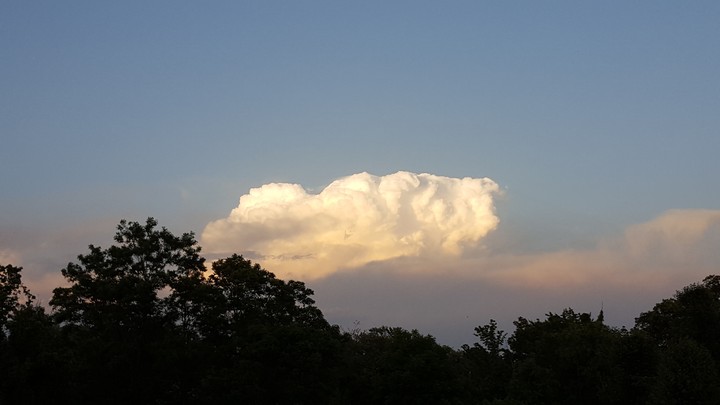 Cloud storm passing
