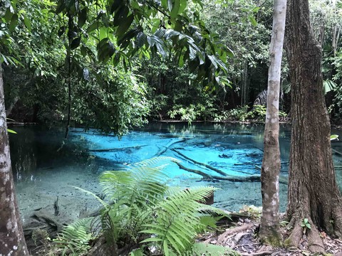 blue pool Krabi Thailand