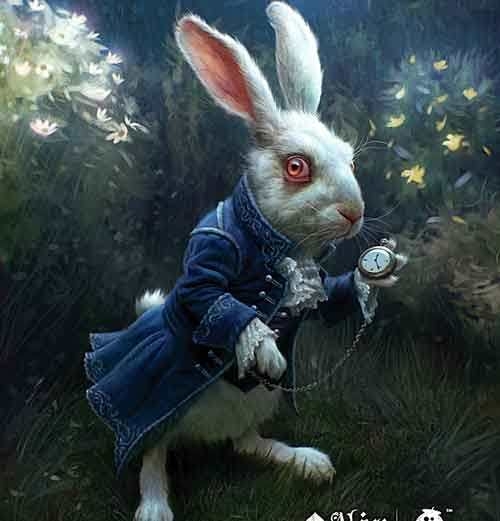 White rabbit! Alice