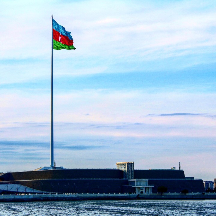 The national flang of Azerbaijan republic