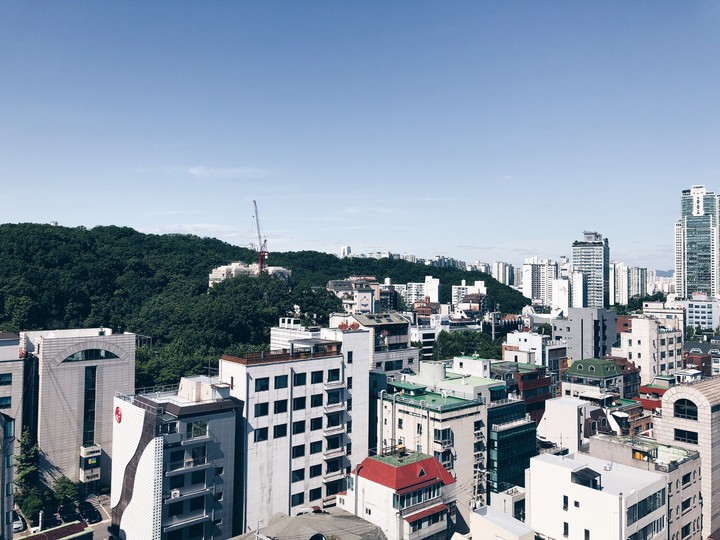 Seoul hotel room view
