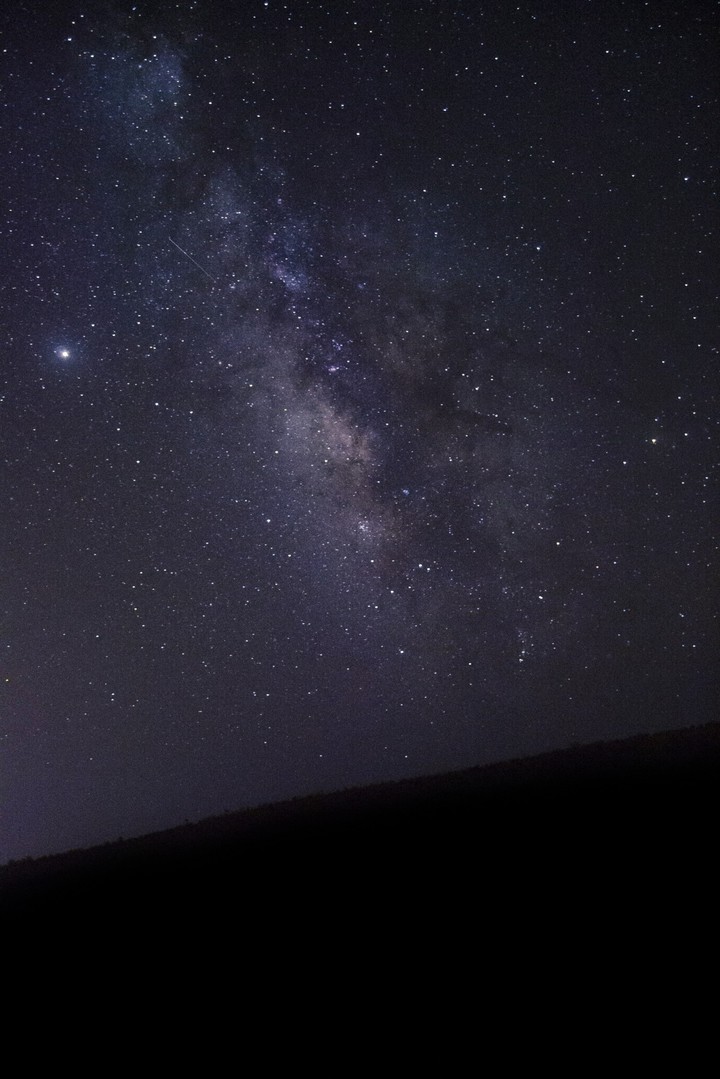 Nightfall, Milkyway and A Meteor