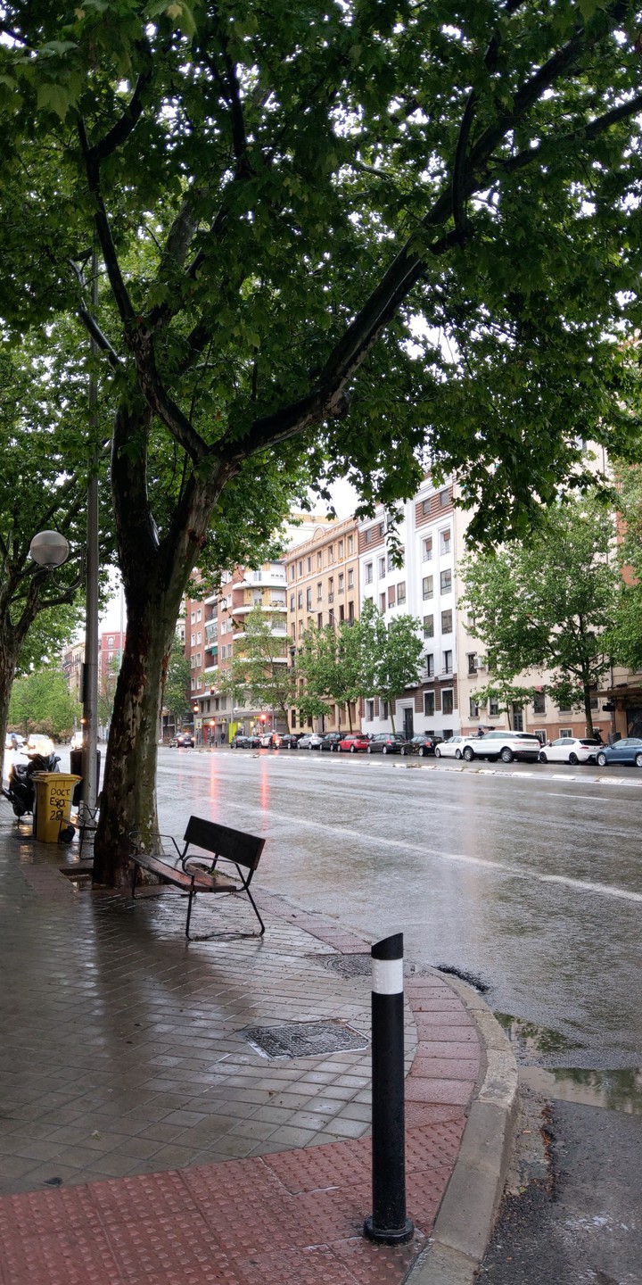 Rainy day in Goya, Madrid