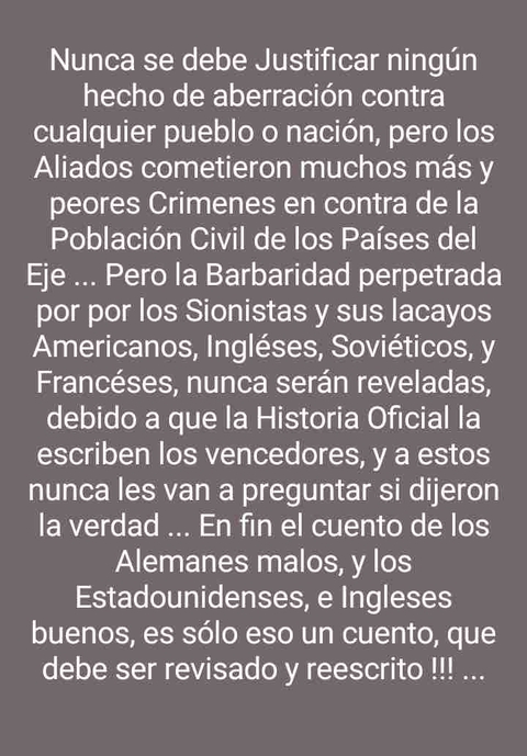 De Holocuentos Sionistas y Otras Falacias...