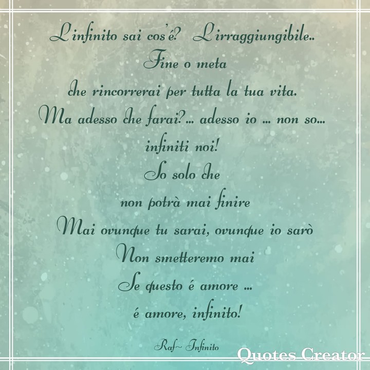 Infinito  - Raf