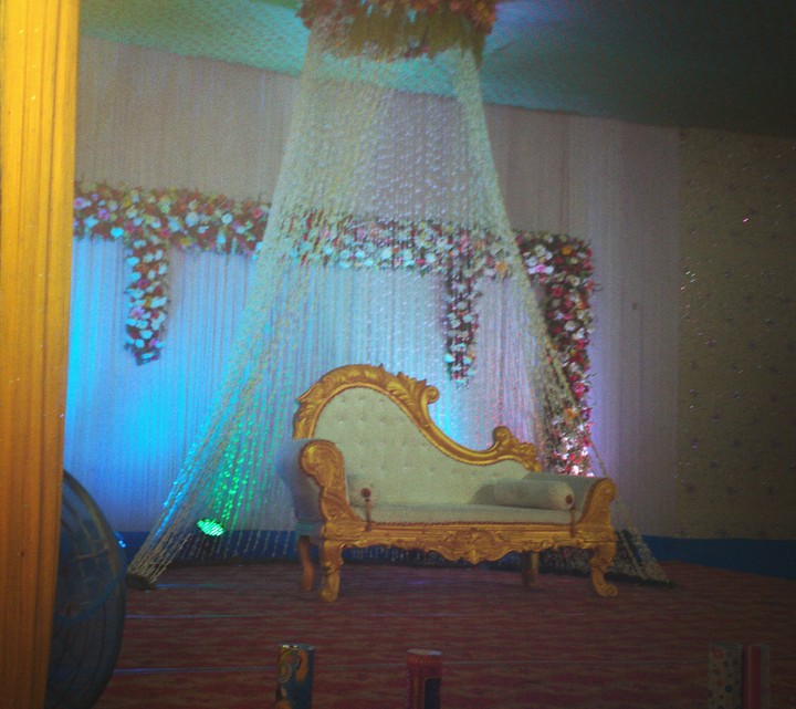 seat of bride and groom