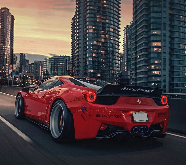 red rocketbunny ferrari