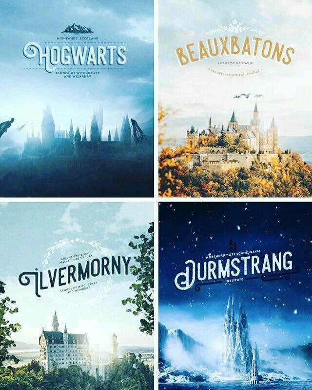 The Schools Of Witchcraft And Wizardy