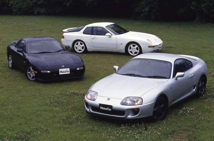 toyota and mazda and porsche