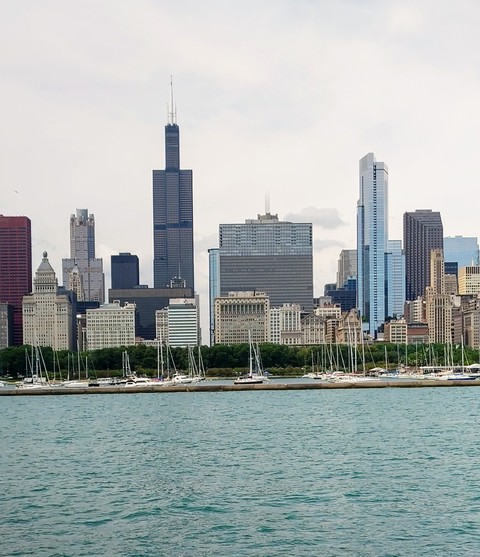The Sears Tower from the lake