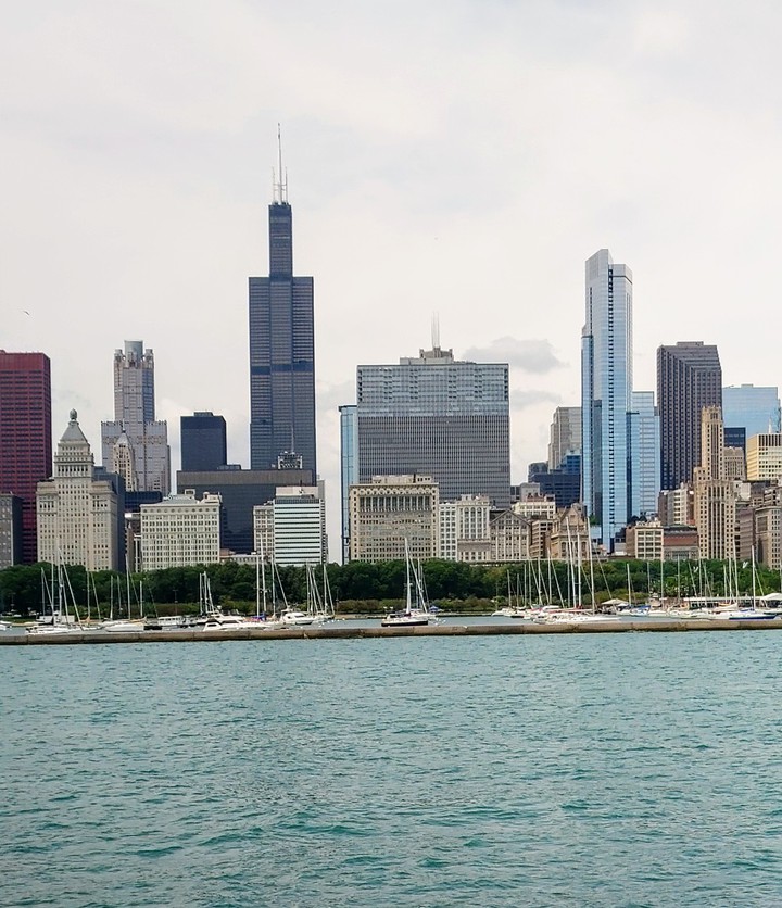 The Sears Tower from the lake