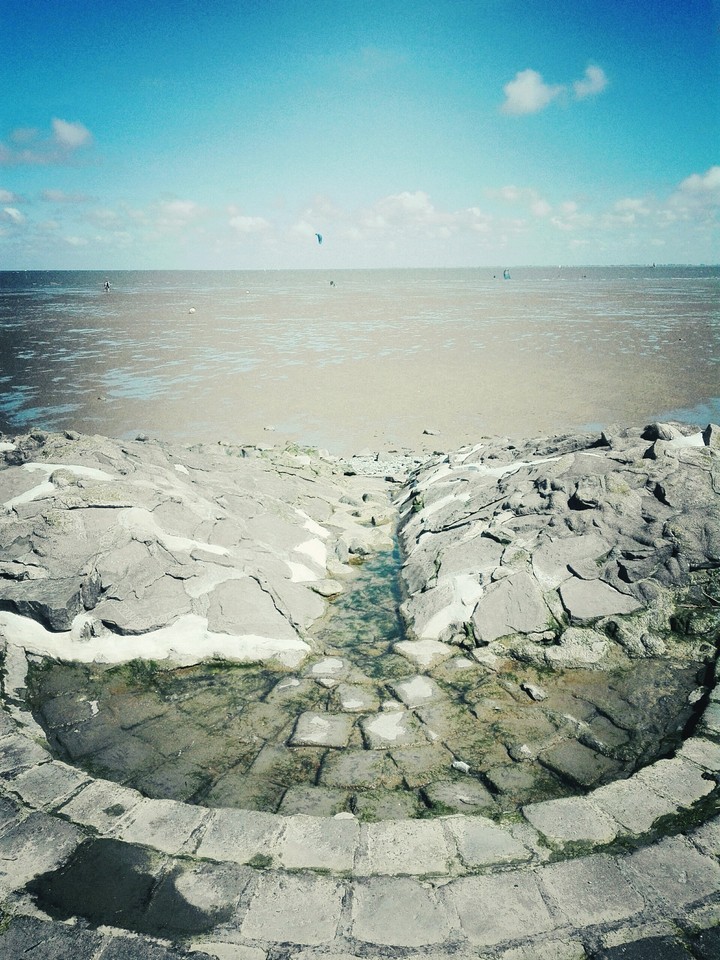 Elbe bei Ebbe