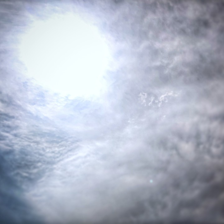 white sun