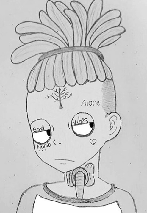 This is a drawing of my favorite artist xxxtentation