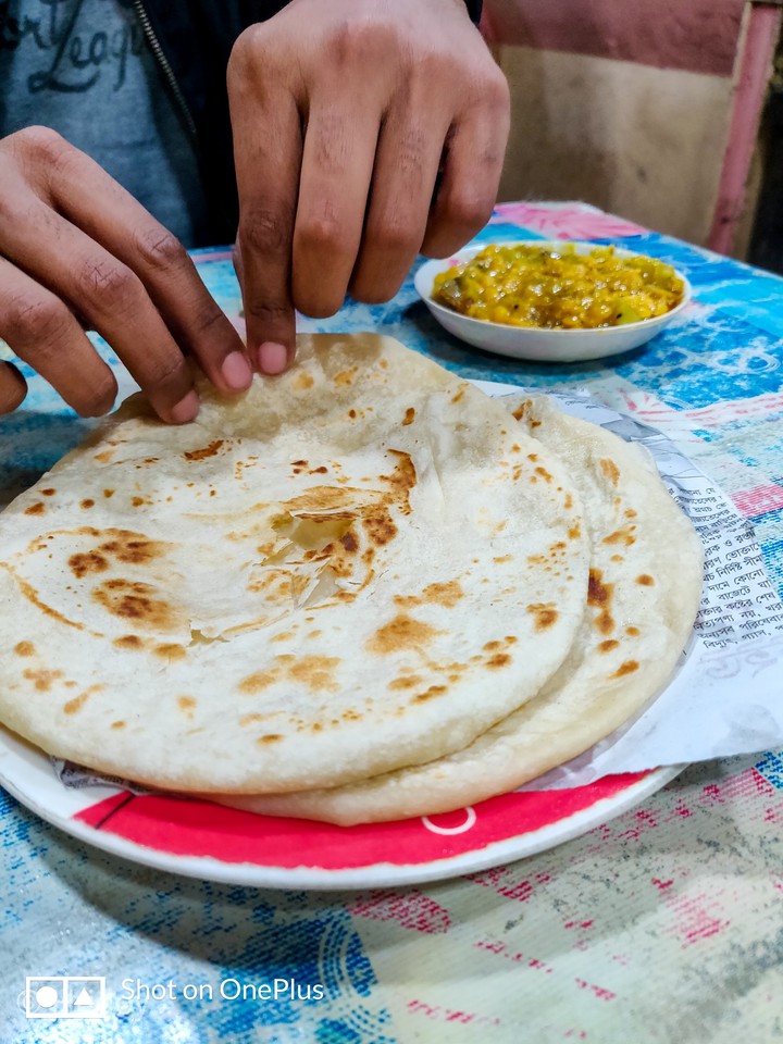 Paratha and vaji..