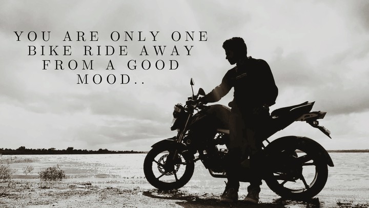 You are only one bike ride away from a good mood