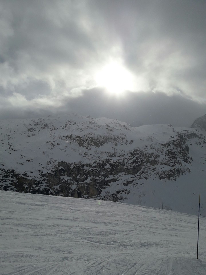 The sun over the mountains