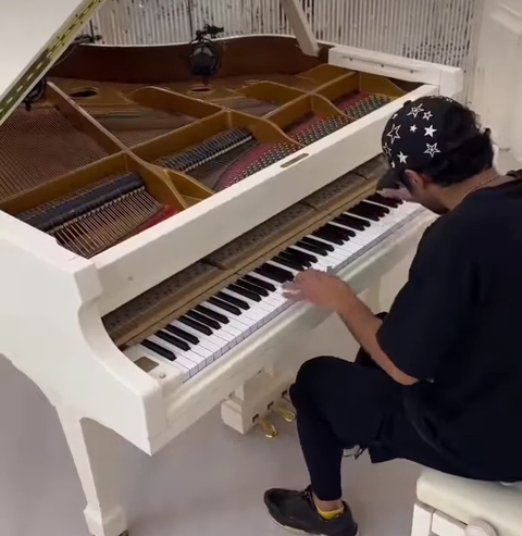 шпалери piano, music