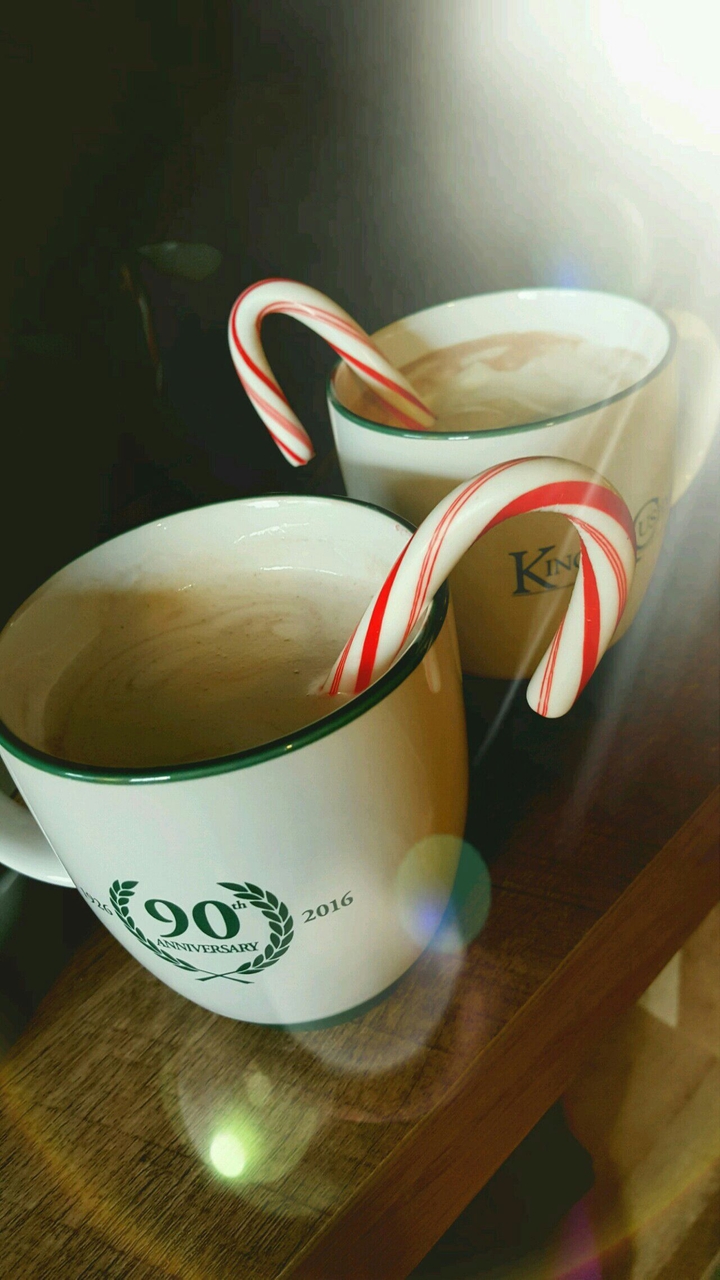 Candy canes and hot coco