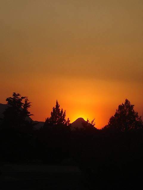 Firey sunset