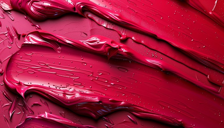 lips emerging through liquid glossy texture wallpaper background