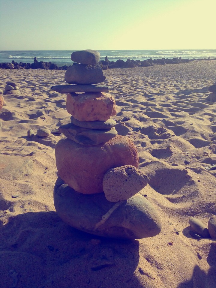 na praia a minha construção