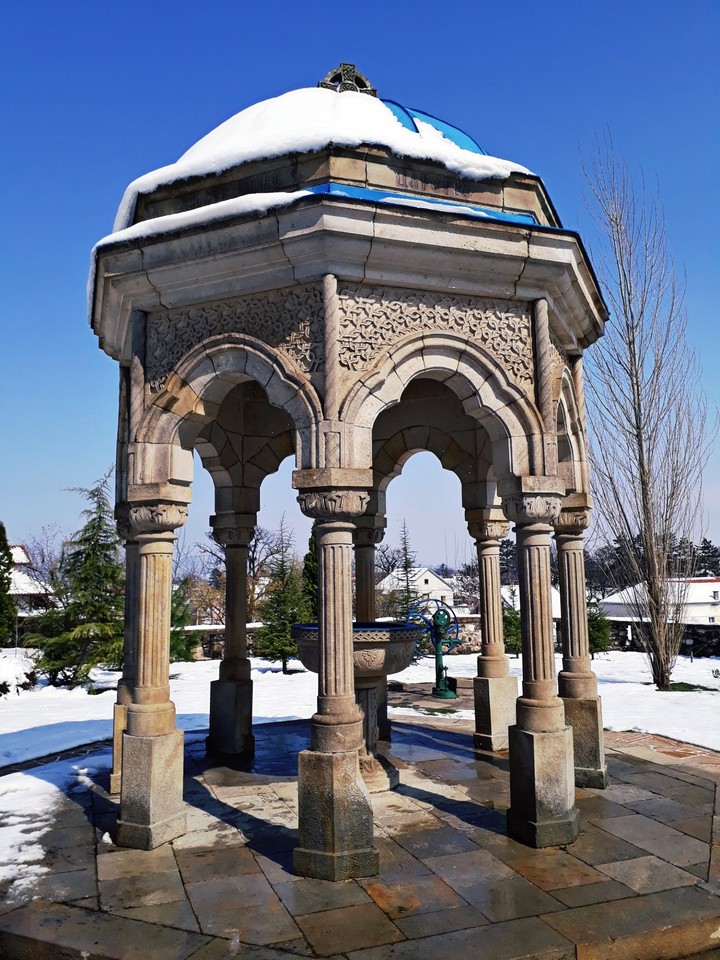 The baptistery of the monastery Zica(Serbia)