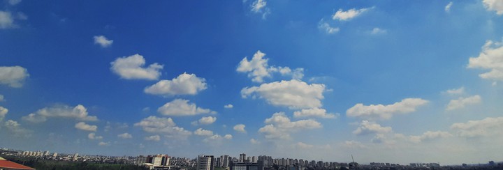 Just a blue sky