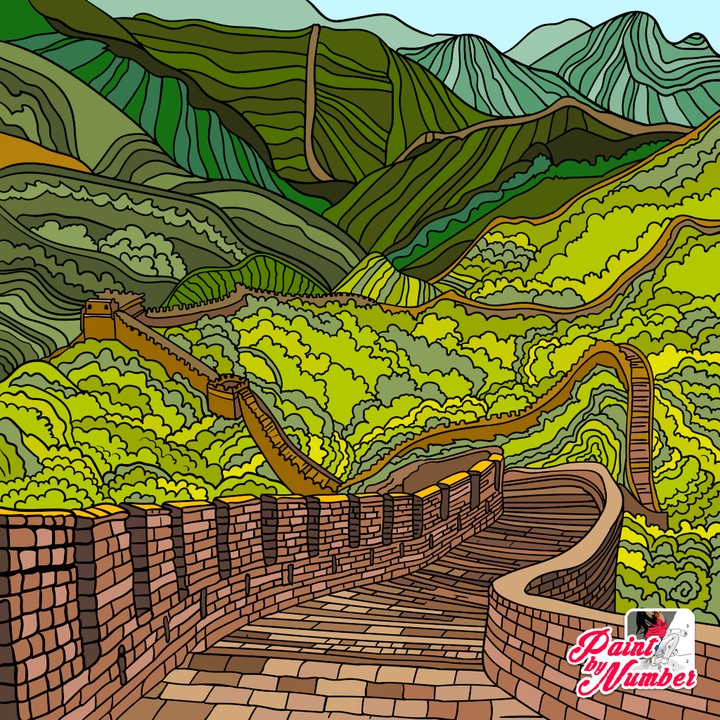 strong  colour mountain