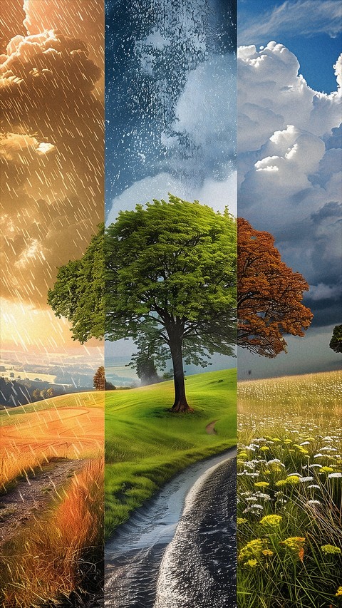 Autumn, collage वॉलपेपर