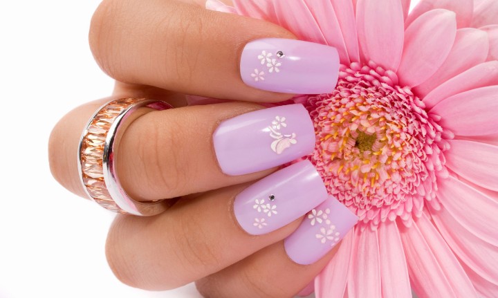~ Flower AND Purple Nail