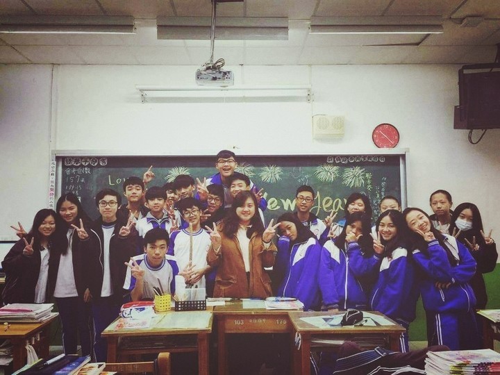 Our beautiful English teacher, Monica.
