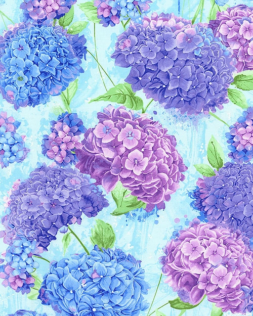 pattern hydrangea Hortenzie