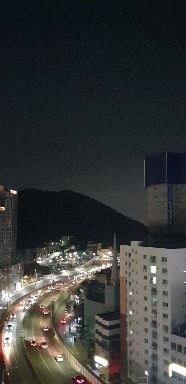 Driving cars on the roads in Anyang, South Korea