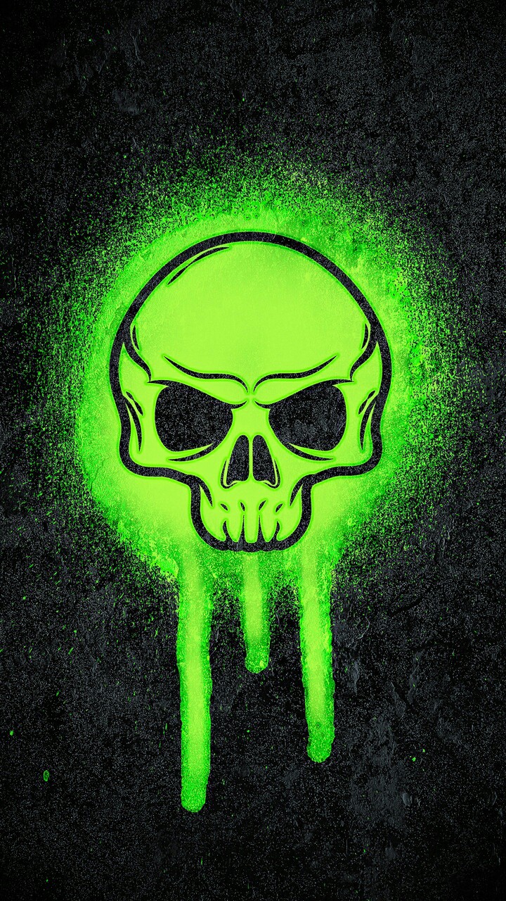 Green skull