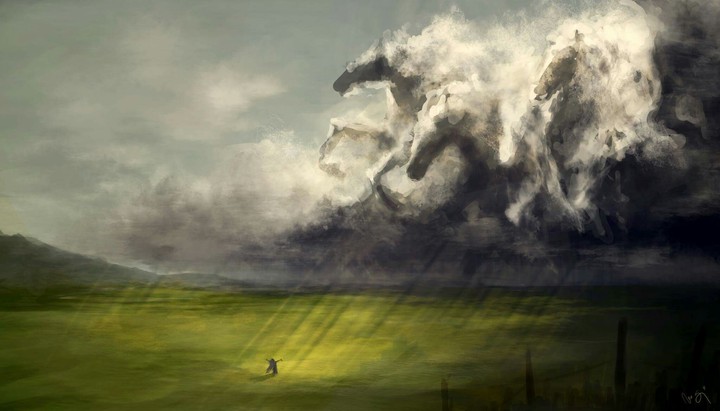horse painting