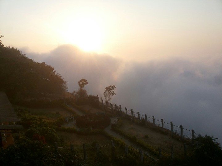 Sunrise from hill